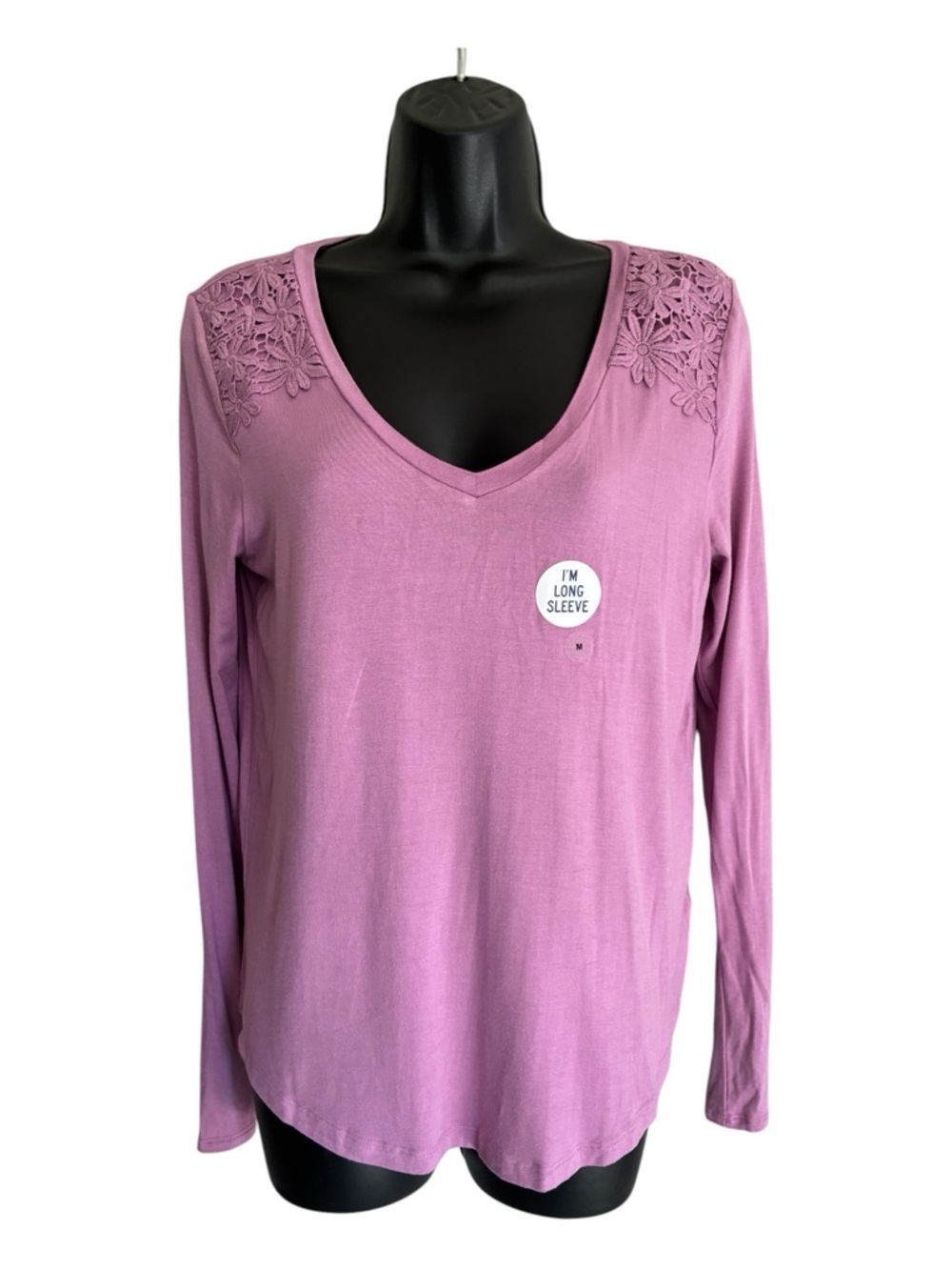 NWT Aeropostale Seriously Soft Perfect V Top - Mauve